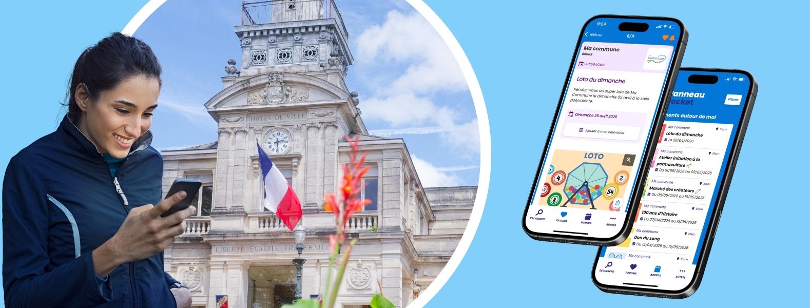 Mairies, application PanneauPocket